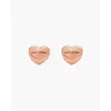Marc Jacobs Plated Brass Balloon Heart Earrings In Gold