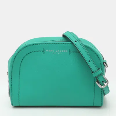 Pre-owned Marc Jacobs Playback Green Saffiano Leather Crossbody Bag