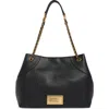 Marc Jacobs Plaza Medium Leather Tote In Black