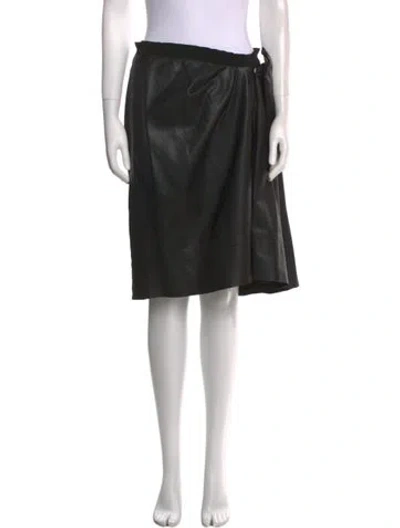 Pre-owned Marc Jacobs Pleated Accents Knee-length Skirt In Black