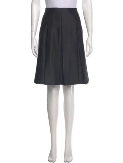 Pre-owned Marc Jacobs Pleated Accents Knee-length Skirt In Gray