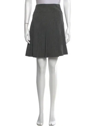 Pre-owned Marc Jacobs Pleated Accents Knee-length Skirt In Gray