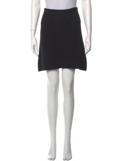 Pre-owned Marc Jacobs Pleated Accents Mini Skirt In Black