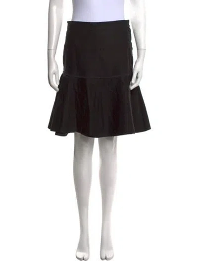 Pre-owned Marc Jacobs Pleated Accents Mini Skirt In Black