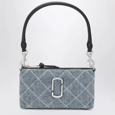 Marc Jacobs Pochette Snapshot In Quilted Denim In Blue