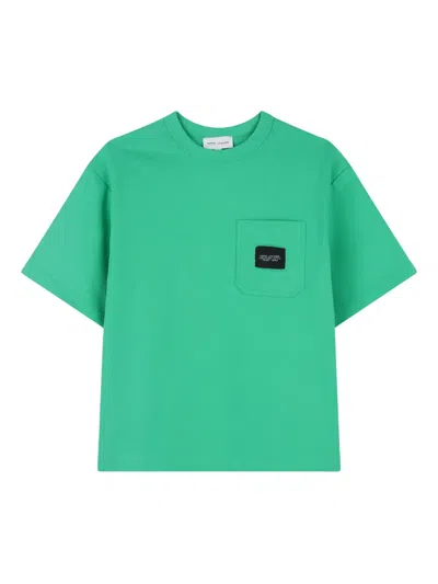 Marc Jacobs T-shirt Mit Brusttasche In Green