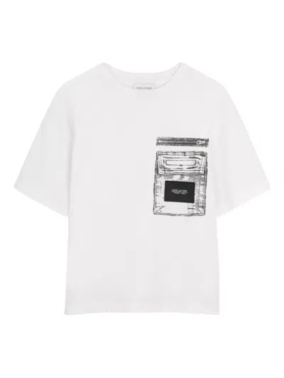 Marc Jacobs Pocket-graphic T-shirt In White