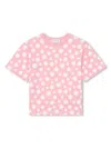 Marc Jacobs Polka-dot Cotton T-shirt In Pink