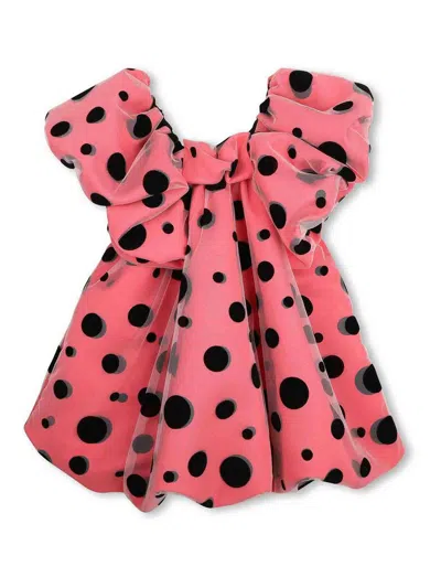 Marc Jacobs Kids' Polka Dot Dress In Pink