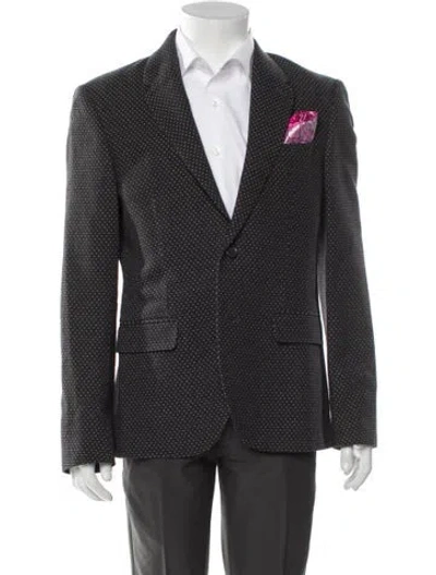 Pre-owned Marc Jacobs Polka Dot Print Blazer In Black