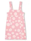Marc Jacobs Polka-dot Print Cotton Dress In Pink