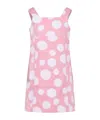 Marc Jacobs Polka Dot Cotton Dress In Pink