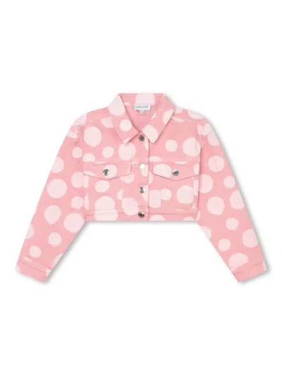 MARC JACOBS POLKA DOT-PRINT DENIM JACKET