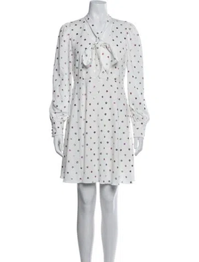 Pre-owned Marc Jacobs Polka Dot Print Mini Dress In Black