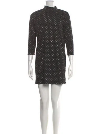 Pre-owned Marc Jacobs Polka Dot Print Mini Dress In Gray