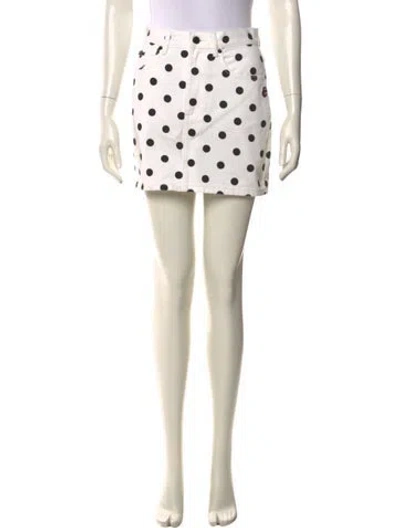 Pre-owned Marc Jacobs Polka Dot Print Mini Skirt In Neutral
