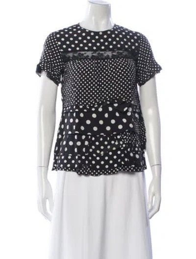 Pre-owned Marc Jacobs Polka Dot Print Strapless Top In Neutral