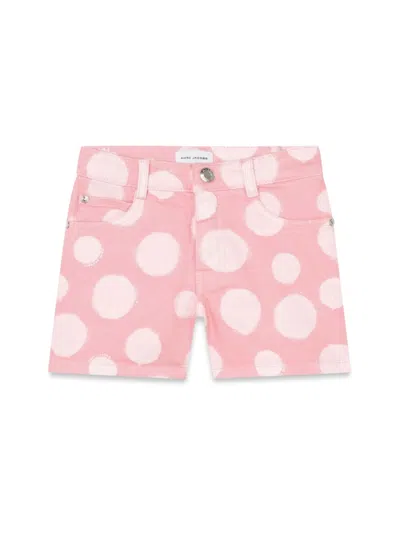 Marc Jacobs Polka-dot Cotton Shorts In Pink