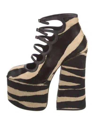 Pre-owned Marc Jacobs Ponyhair Animal Print Pumps W/ Tags In Neutral
