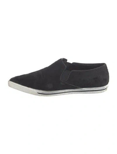 Pre-owned Marc Jacobs Ponyhair Loafers In Black