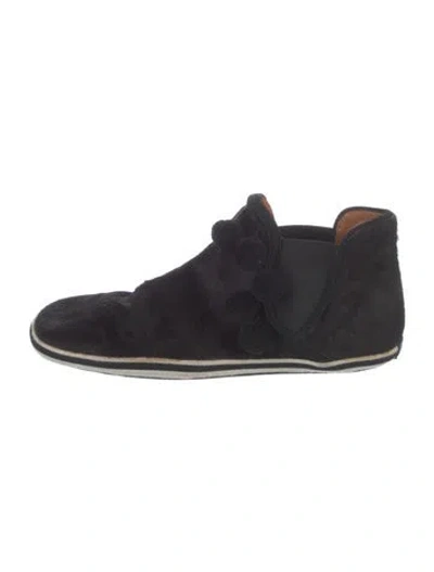 Pre-owned Marc Jacobs Ponyhair Sneakers In Blue