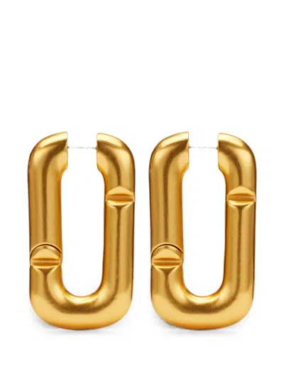 Marc Jacobs Pop J Marc Hoop Earrings In Yellow