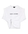 Marc Jacobs White Pop J Marc Logo Drape Seam T-shirt In White