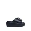 Marc Jacobs The Pop J Marc Platform Wedge Slide Sandal In Multi