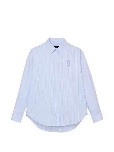 Marc Jacobs Pop J Marc Poplin Shirt In Blue