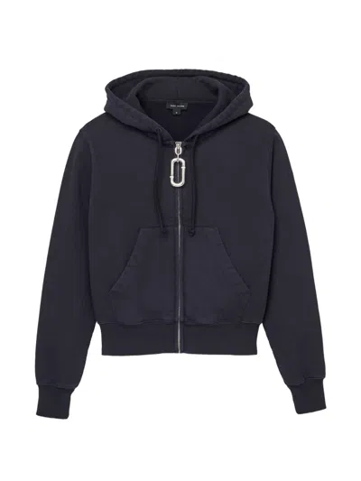 Marc Jacobs Pop J Zip-up Hoodie In Gray