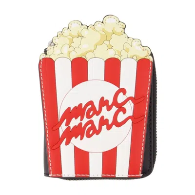 Marc Jacobs Popcorn-embellished Compact Wallet In Black
