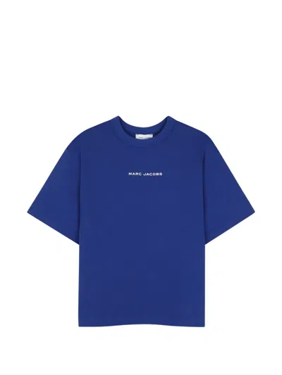 Marc Jacobs Kids' Popcorn-print T-shirt In Blue