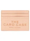 Marc Jacobs The Leather Card Case Wallet In Pink