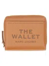 Marc Jacobs Mini Compact Wallet Slim Design In Brown
