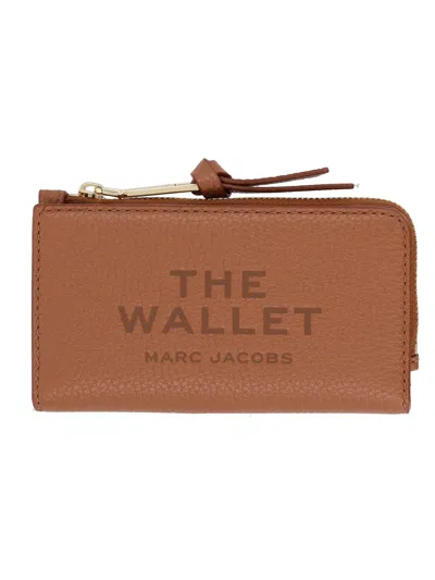 Marc Jacobs Portafoglio "the Leather Slim Wallet" In Brown