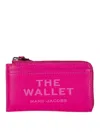 Marc Jacobs Logo-debossed Leather Wallet In Fuchsia