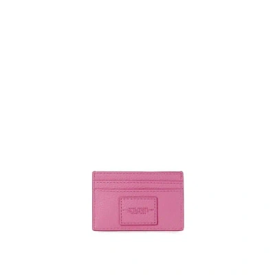 Marc Jacobs Porte-cartes The Leather Card Case In Pink