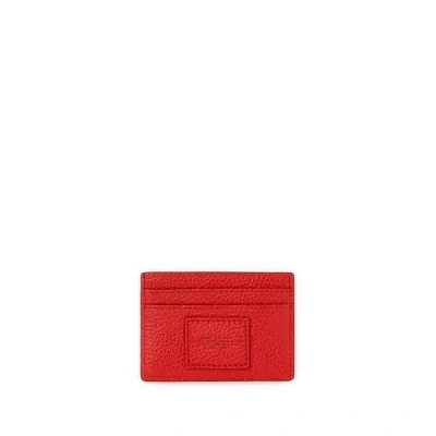 Marc Jacobs Porte-cartes The Leather Card Case In Red