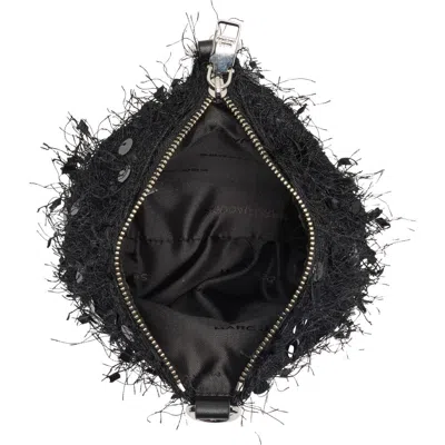 Marc Jacobs Posh Sequin Fringe Wristlet In Black