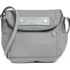 Marc Jacobs Preppy Nylon Mini Natasha Crossbody Bag In Rock Grey