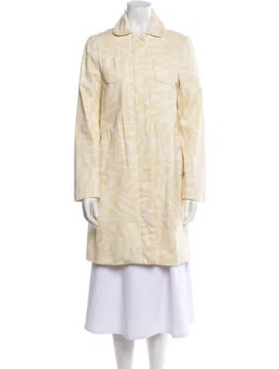 Pre-owned Marc Jacobs Printed Coat In Gold