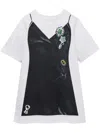 Marc Jacobs White & Black Trompe L'oeil T-shirt Minidress