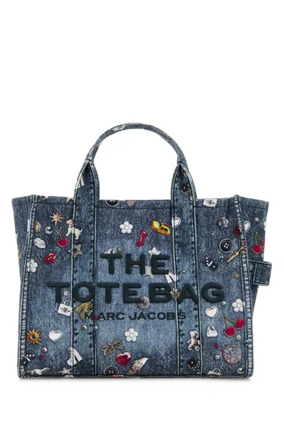 Marc Jacobs Printed Denim Medium The Tote Bag Handbag