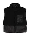 Marc Jacobs Printed Reversible Puffer Gilet In Black