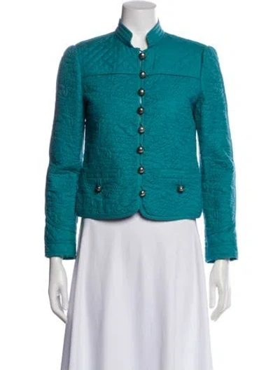 Pre-owned Marc Jacobs Printed Evening Jacket In Blue