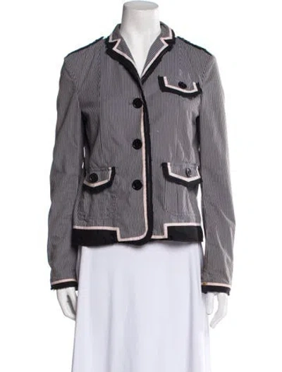 Pre-owned Marc Jacobs Printed Evening Jacket In Blue