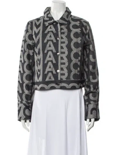 Pre-owned Marc Jacobs Printed Faux Fur Jacket W/ Tags In Gray