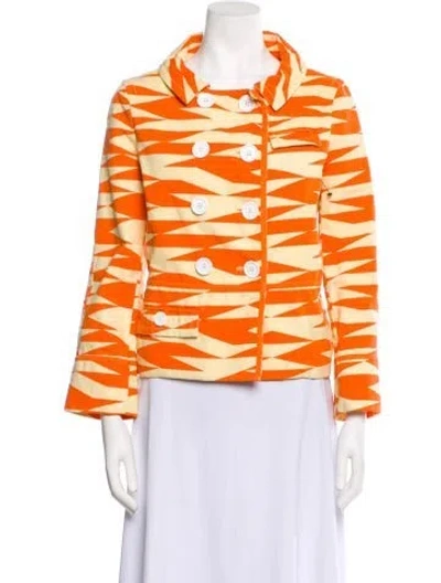 Pre-owned Marc Jacobs Printed Jacket In Orange
