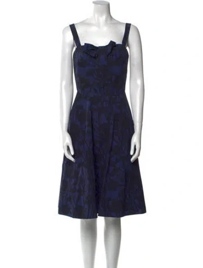 Pre-owned Marc Jacobs Printed Knee-length Dress In Blue