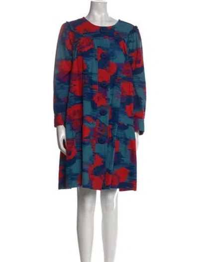 Pre-owned Marc Jacobs Printed Knee-length Dress In Blue